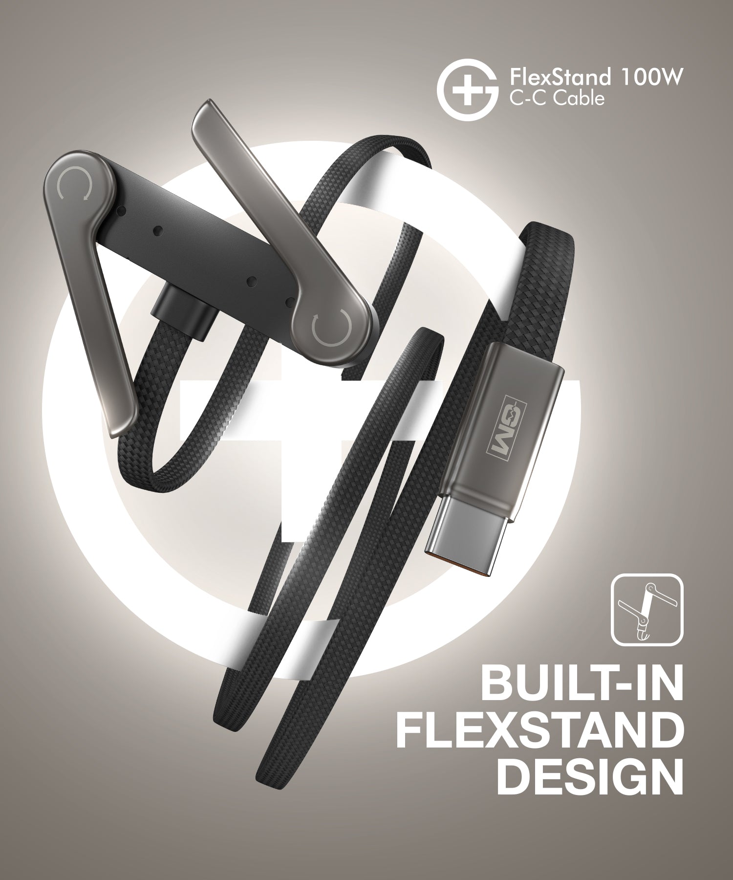 GM G+ FlexStand 100W C-C Cable (Black)