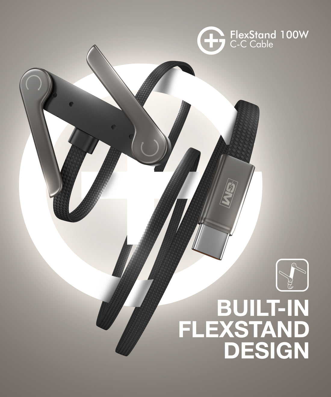 GM G+ FlexStand 100W C-C Cable (Black)