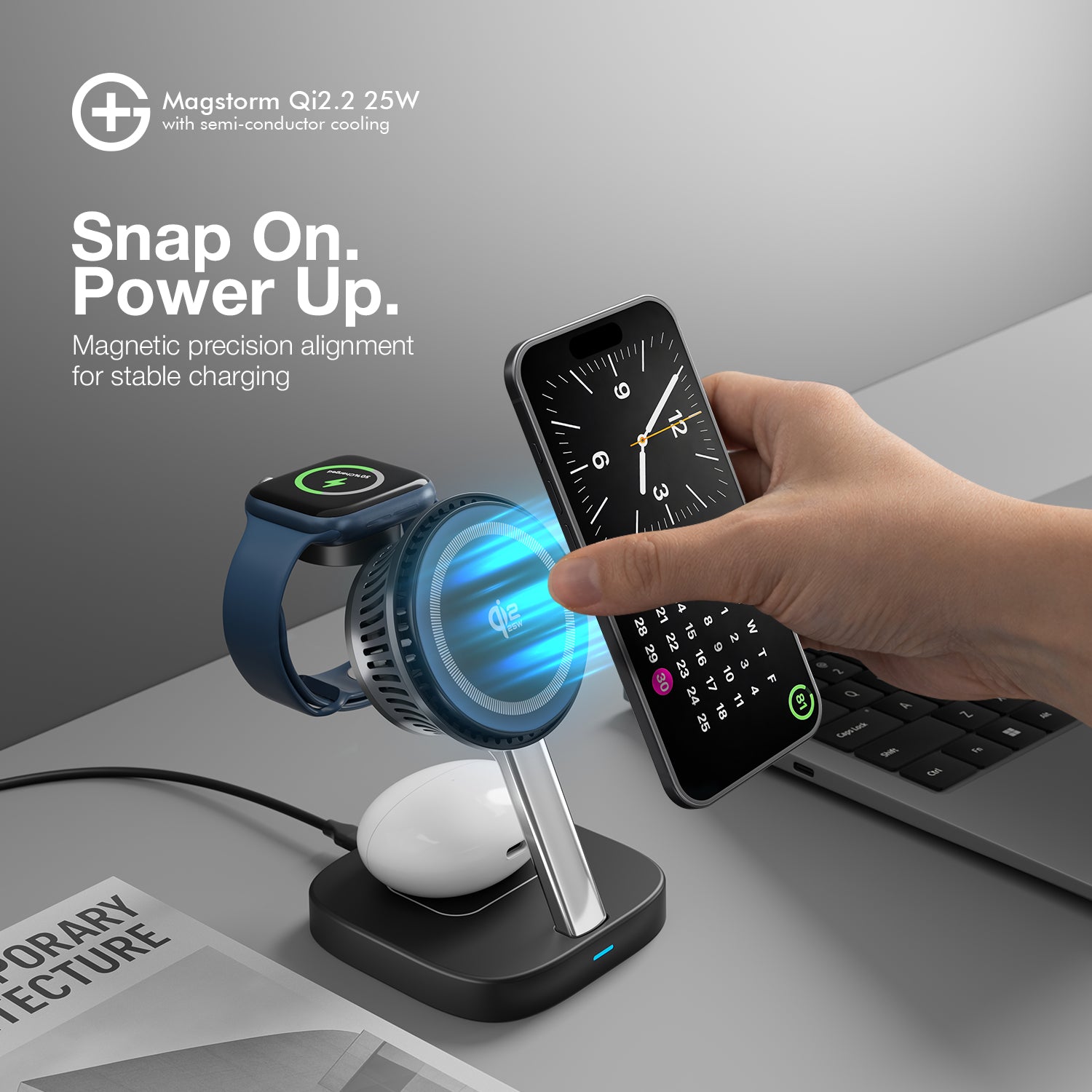 G+ Magstorm Qi2.2 25W Charger (Black)