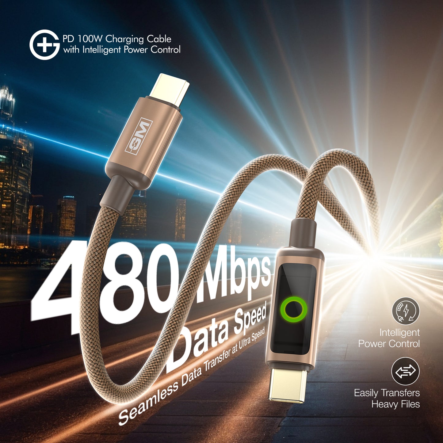 G PLUS 100W CABLE,INTELLIGENT PC CL-COF — GM corporate gift, alternate view