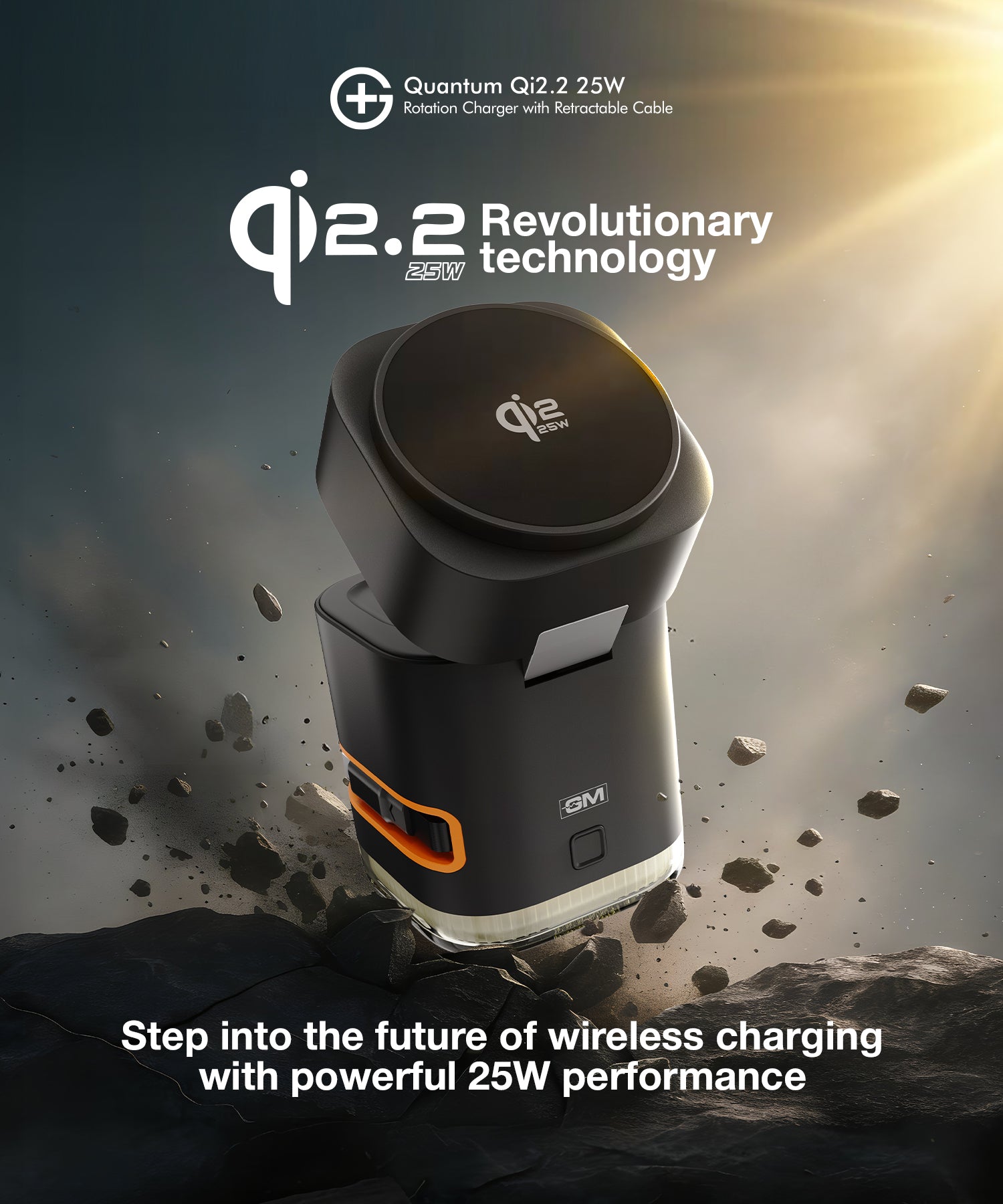 G+ Festival Combo: Quantum Qi2.2 25W Rotation Charger + Air Magnetic 100W C-C Cable + DisplayPulse 100W Adapter