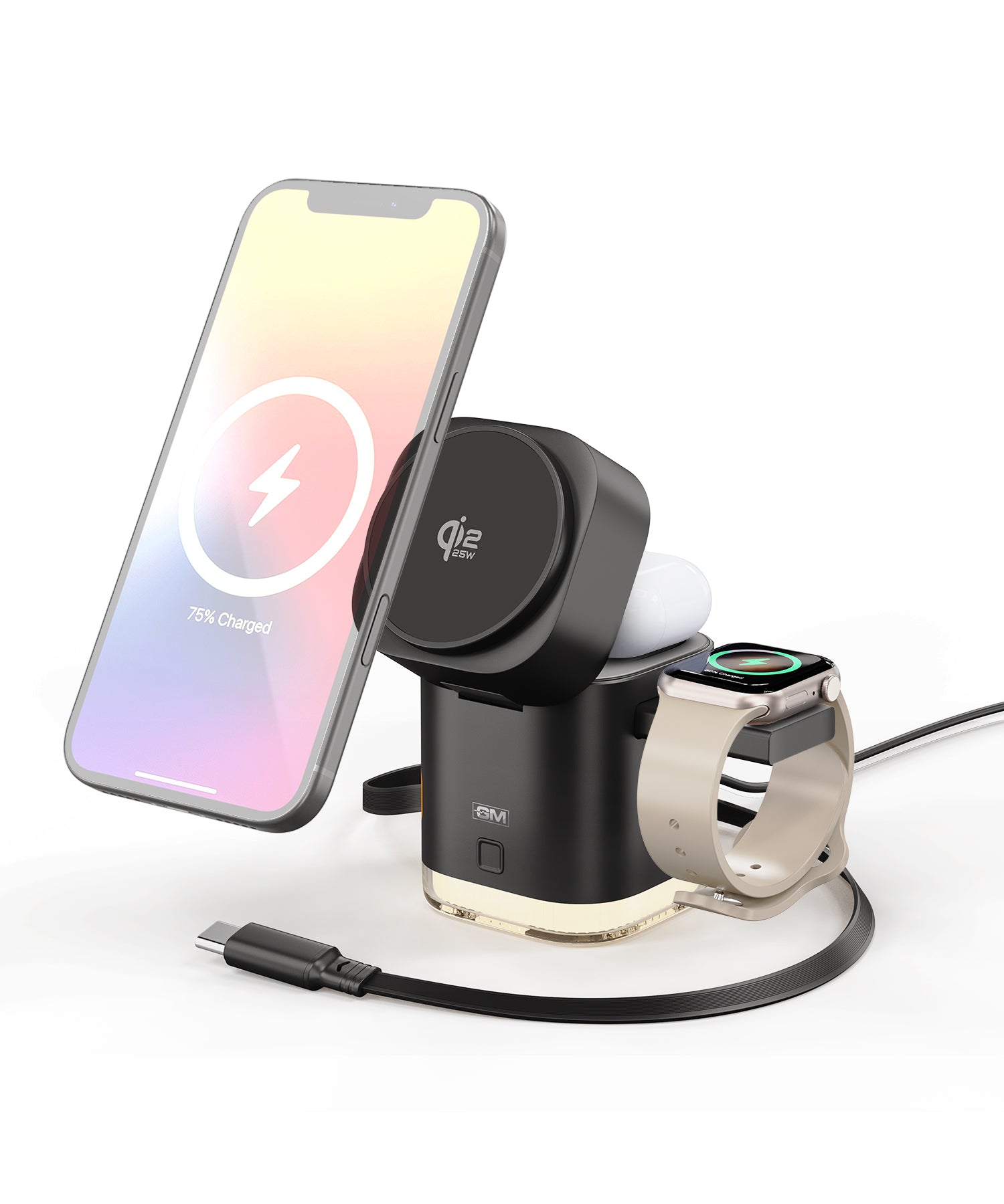 G+ Festival Combo: Quantum Qi2.2 25W Rotation Charger + Air Magnetic 100W C-C Cable + DisplayPulse 100W Adapter