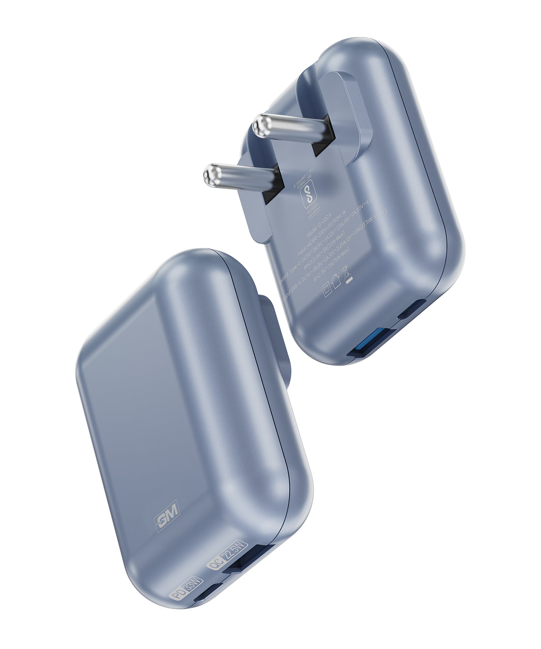 G+ Festival Combo: Magedge 10,000mAh Power Bank (45W Retractable Cable) + 33W Spyder Adapter (Light Blue)