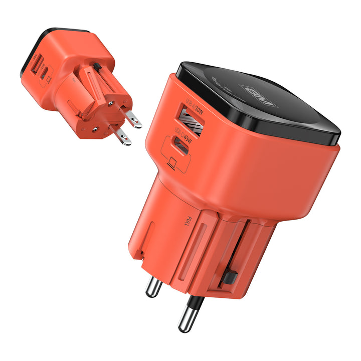 G+ 45W International Travel Adapter (Orange)