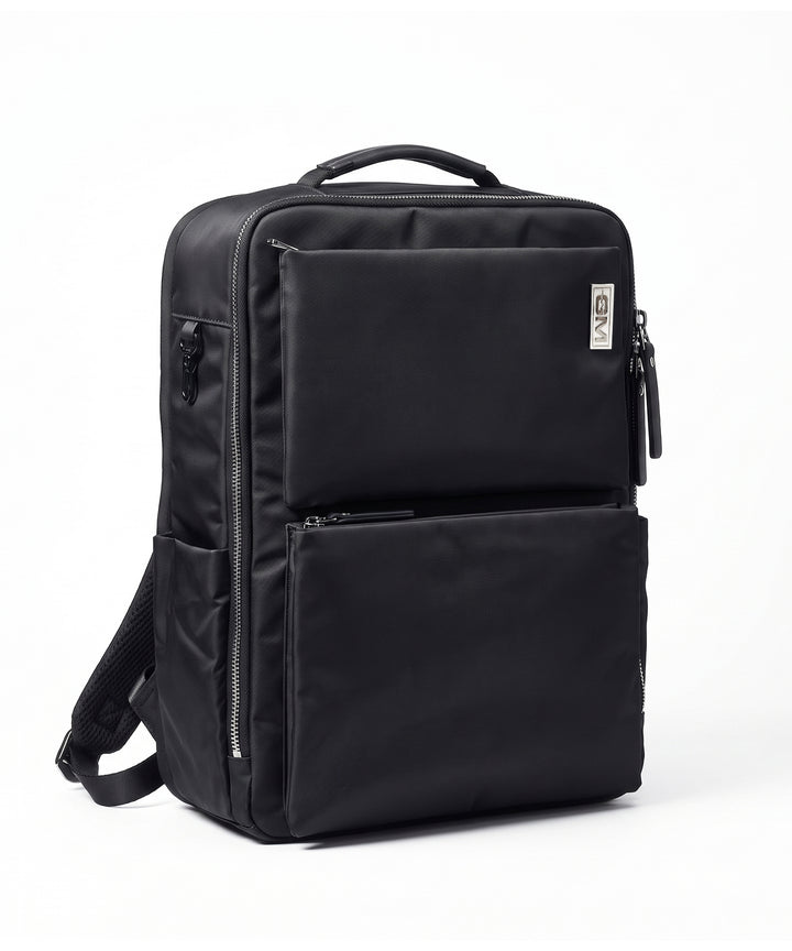 Haversack Backpack with Charging Ports - Black