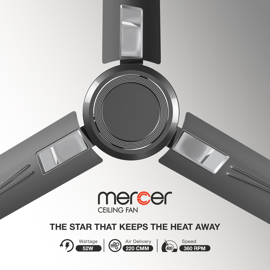 GM Mercer - Ceiling Fan (Glorious Grey)