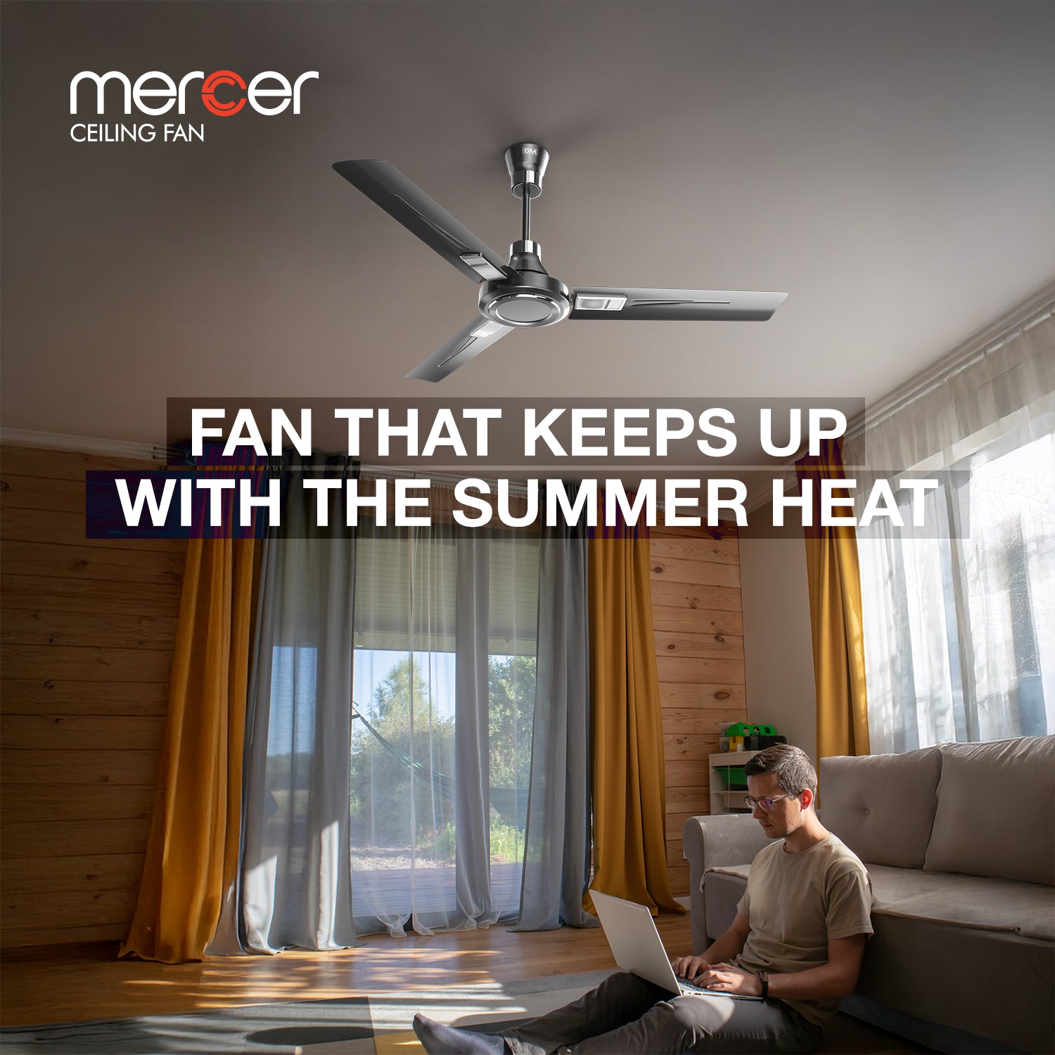 GM Mercer - Ceiling Fan (Glorious Grey)