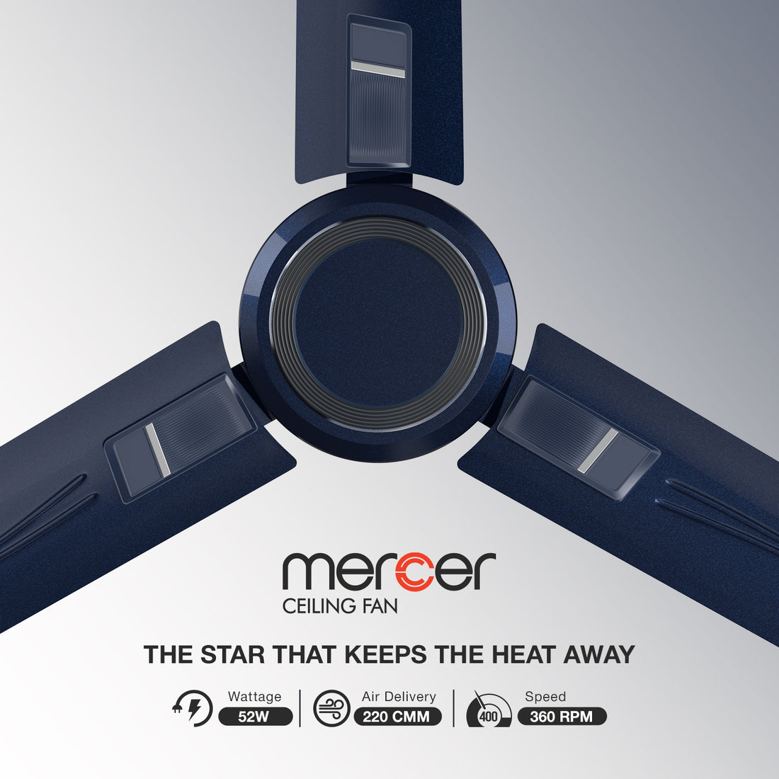 GM Mercer - Ceiling Fan (Ture Blue)