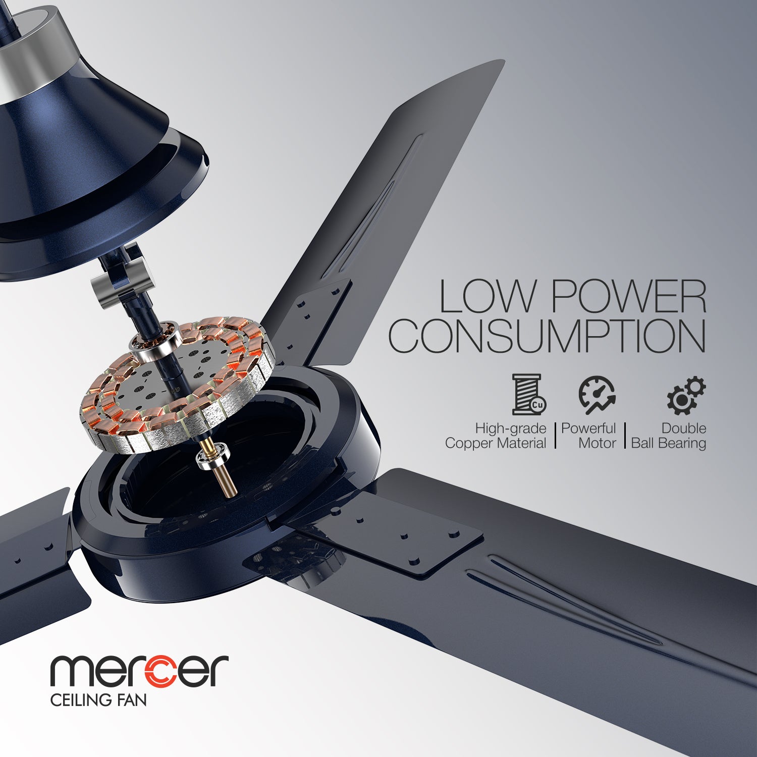 GM Mercer - Ceiling Fan (Ture Blue)