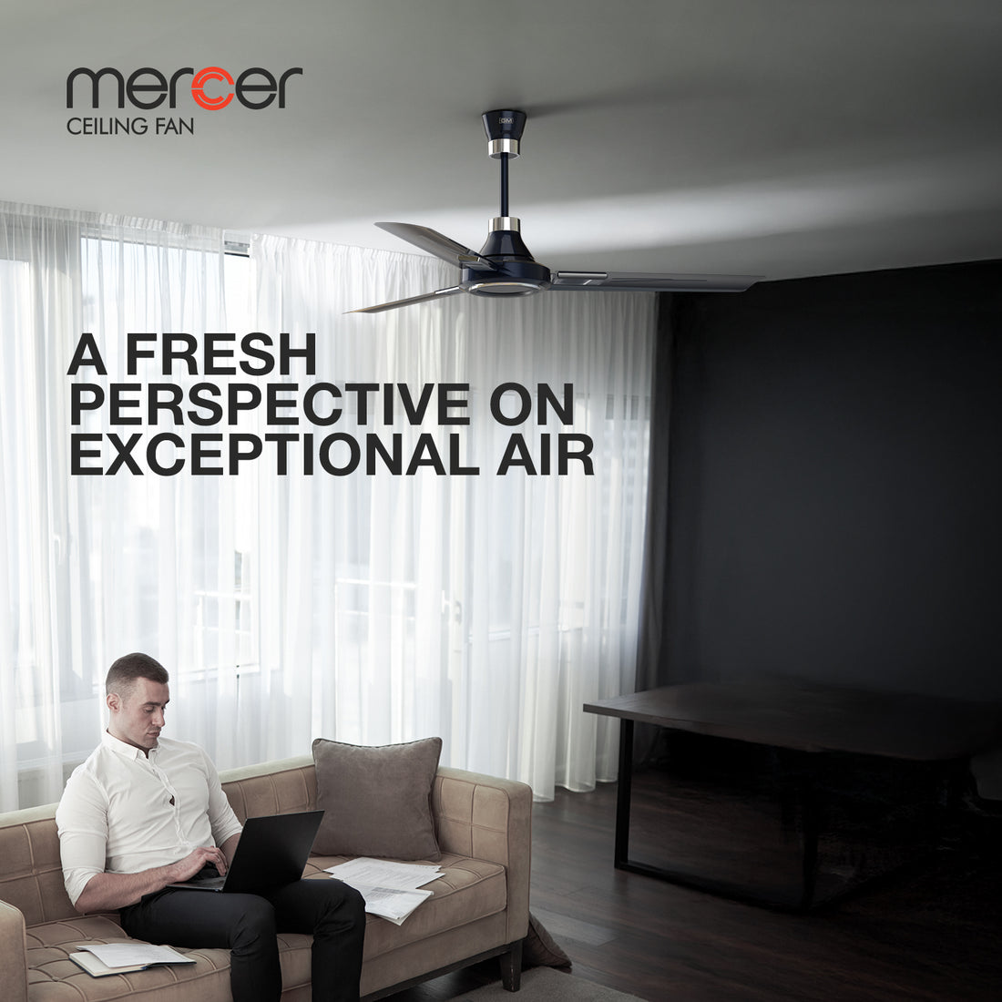 GM Mercer - Ceiling Fan (Ture Blue)