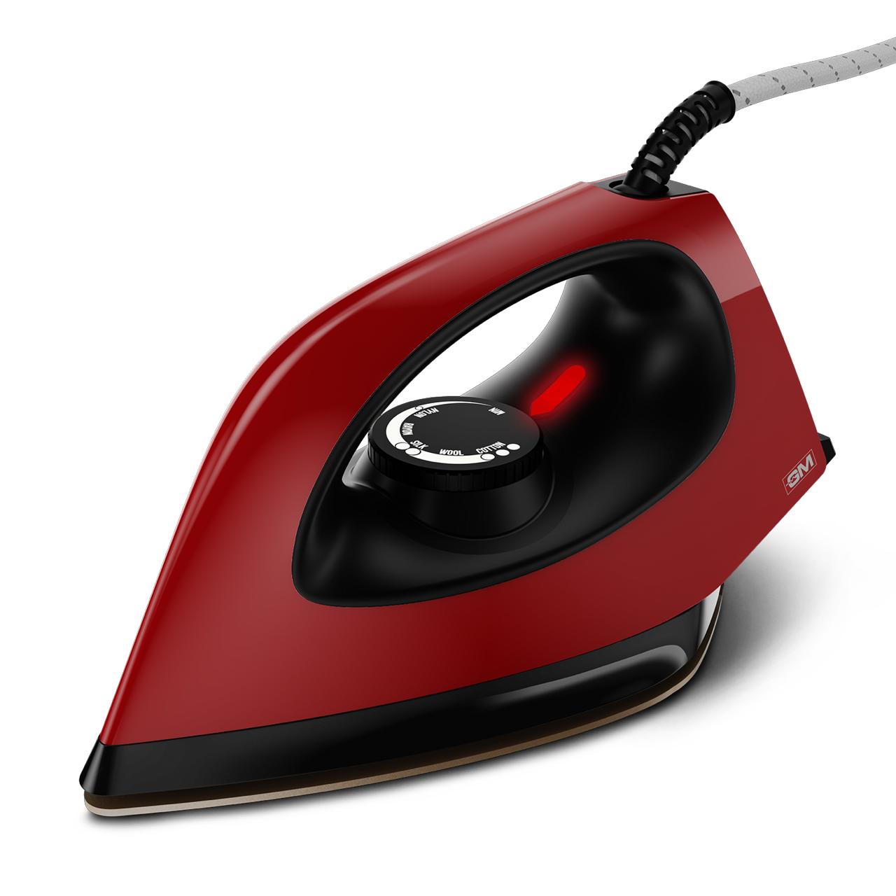 ORCA 1100 WATT DRY IRON (RED)