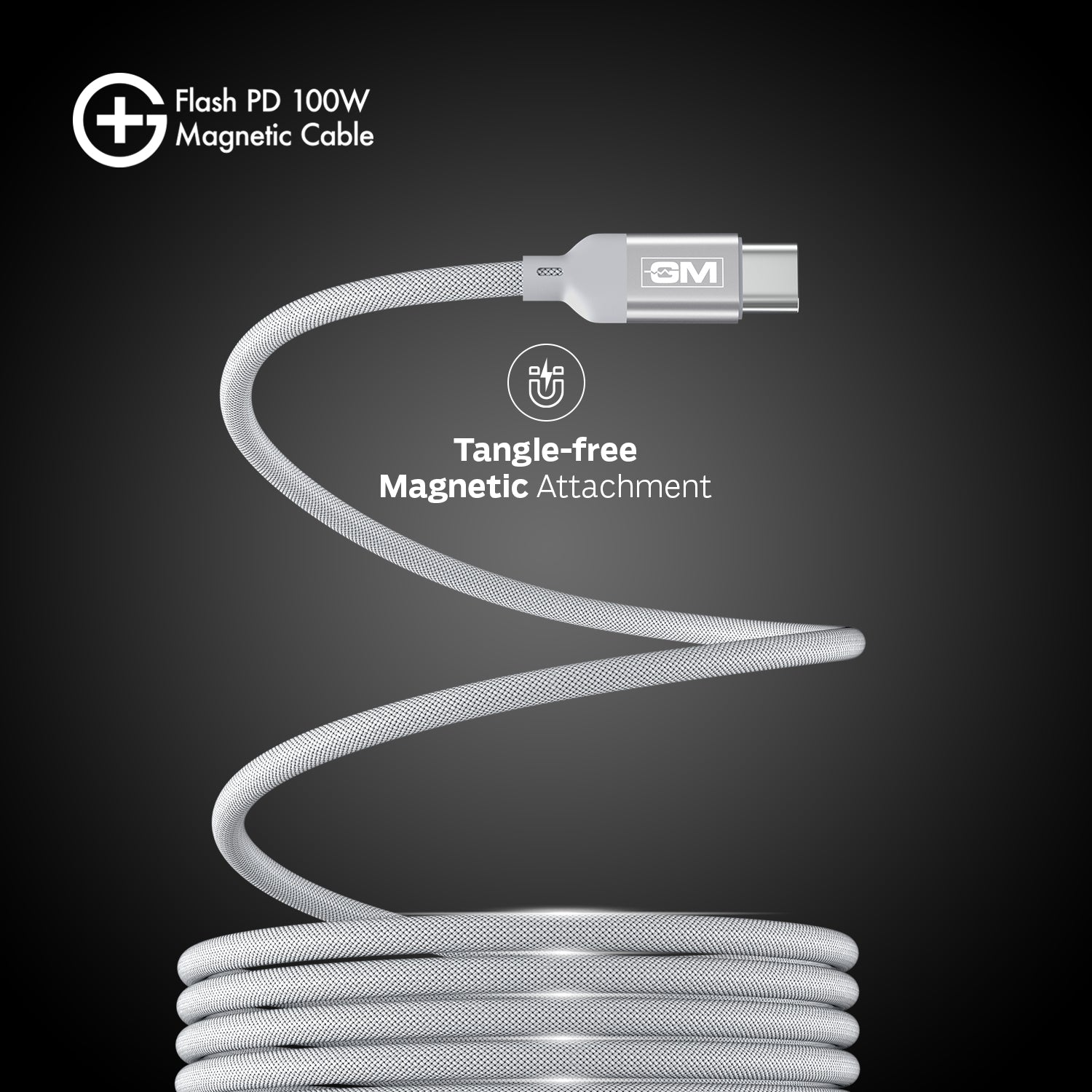 G+ Flash PD  Magnetic Cable - 100W (WHITE)