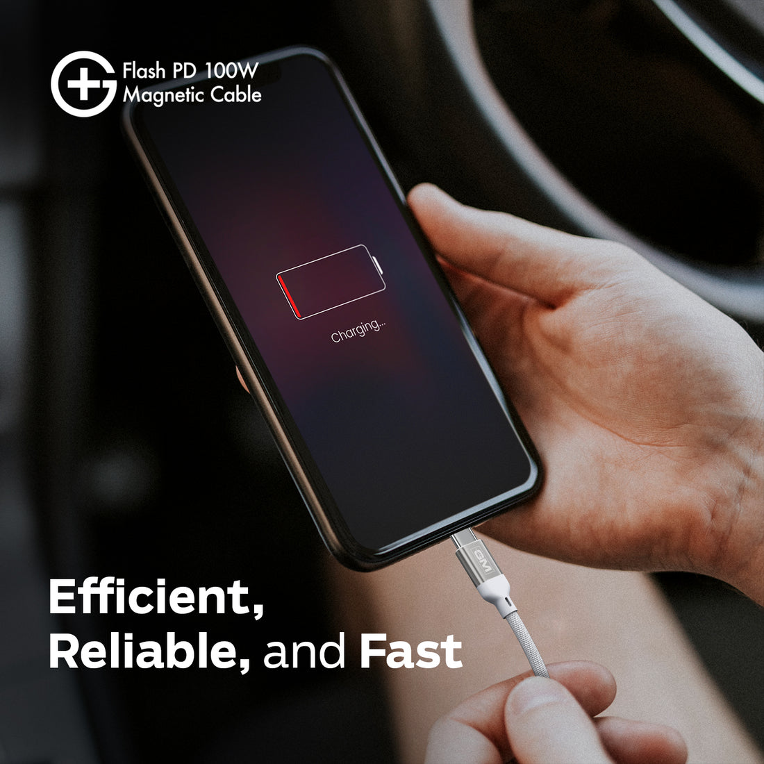 G+ Flash PD  Magnetic Cable - 100W (WHITE)