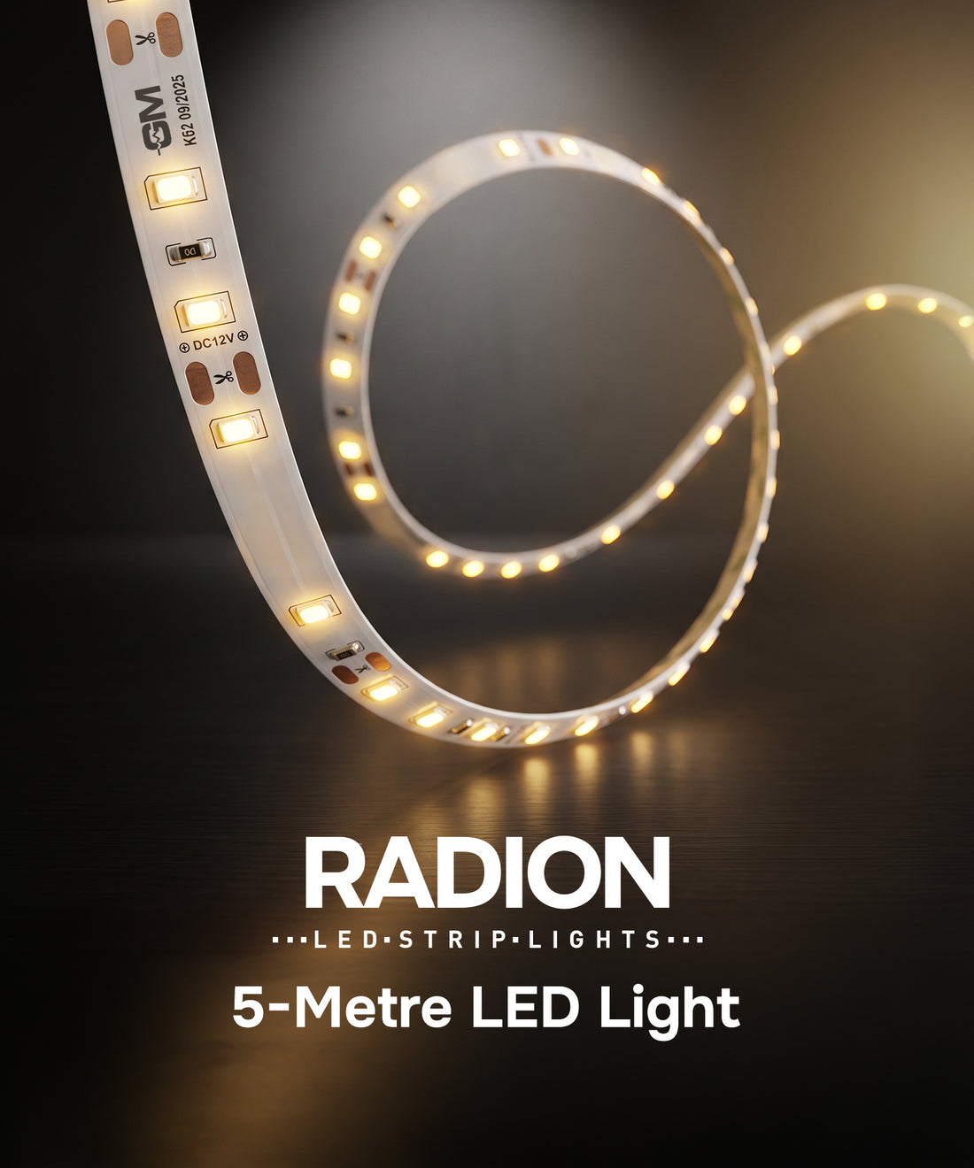GM Radion LED Strip Light – Warm White (3000K) (IP20)