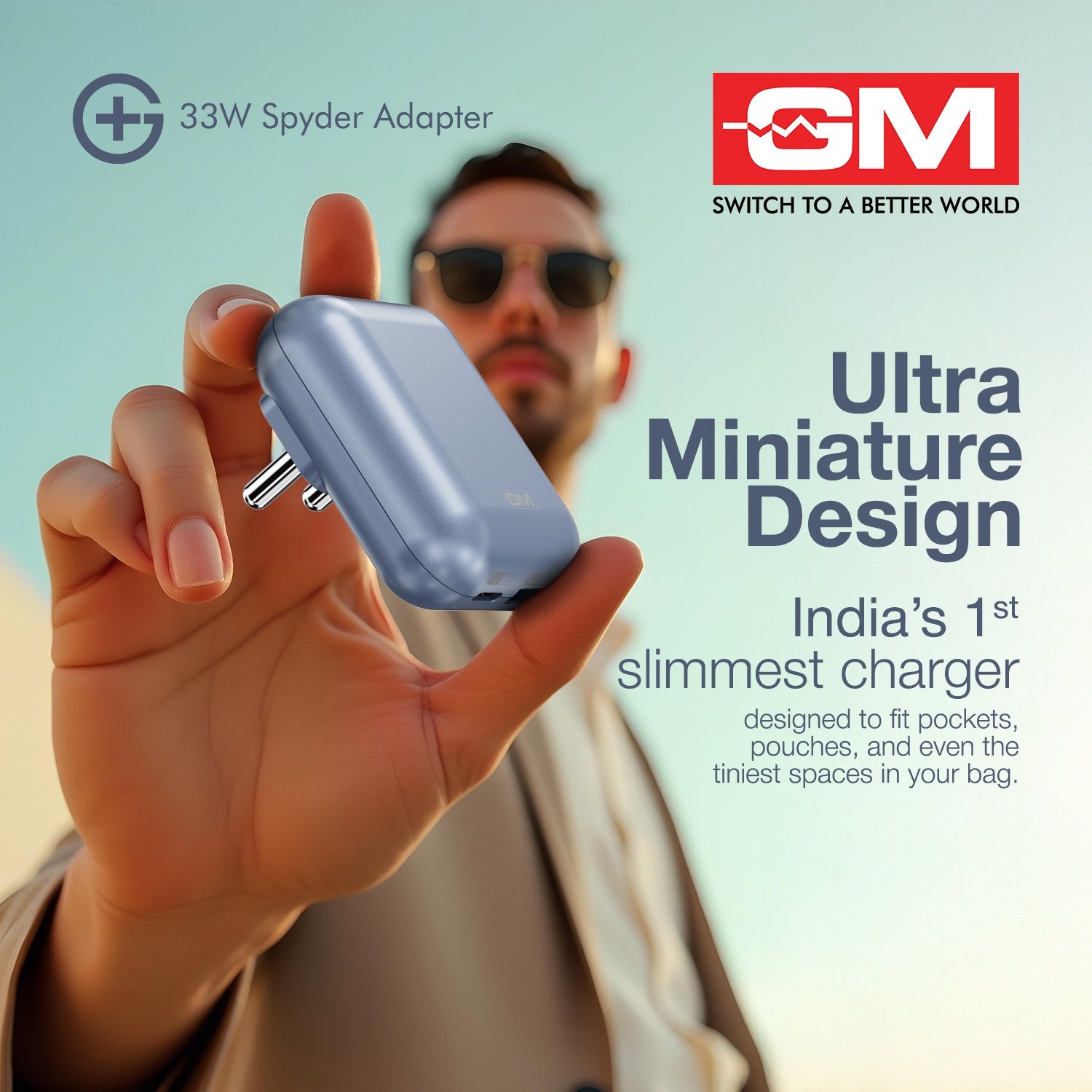 G+ 33W Spyder Adapter- Light Blue