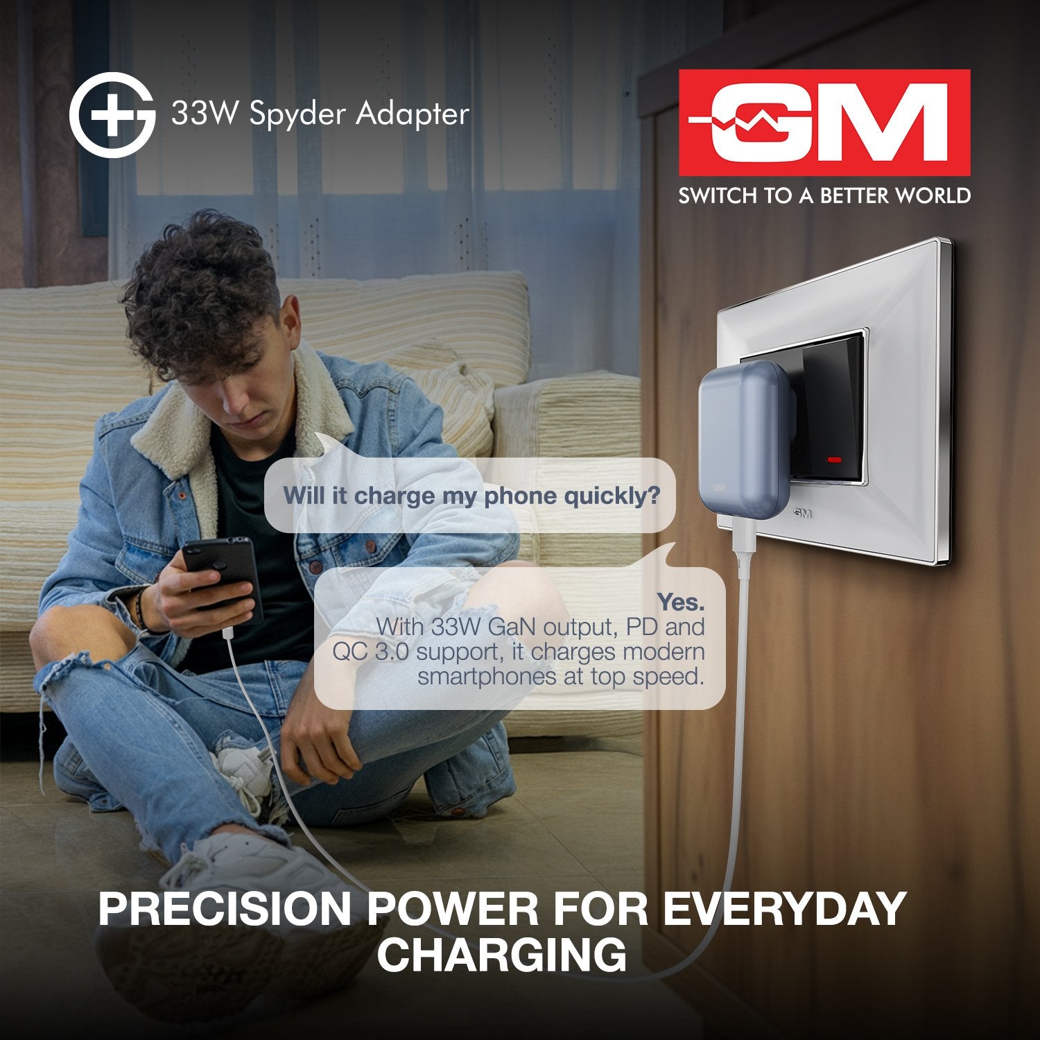 G+ 33W Spyder Adapter- Light Blue