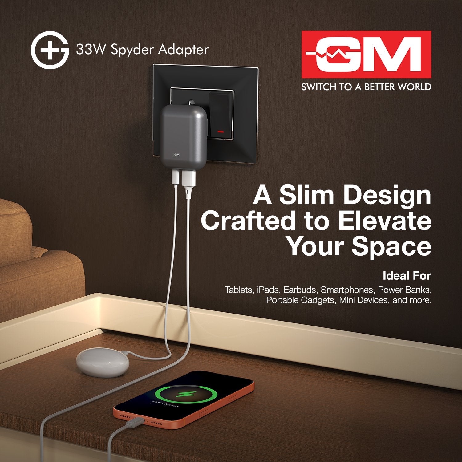 G+ Spyder Adaptor- Grey