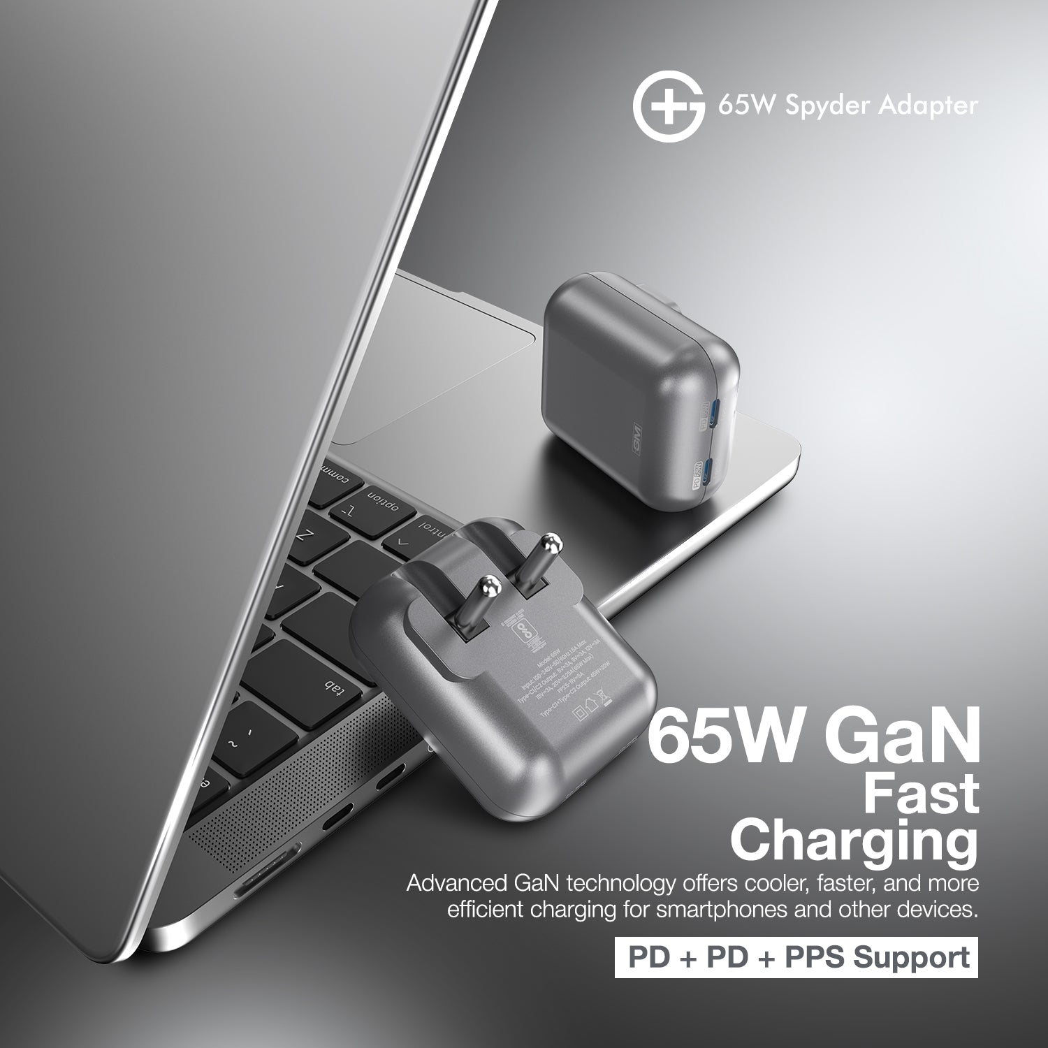 G+  Spyder Adapter 65W (Electric Grey)