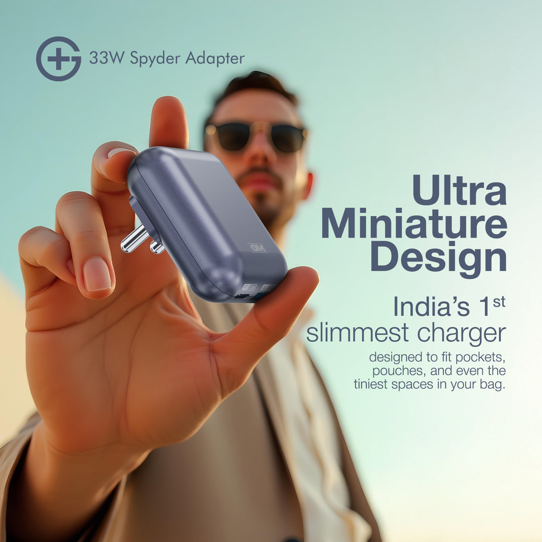 G+ Spyder Adaptor - 33W Fast Charging (Midnight Blue)