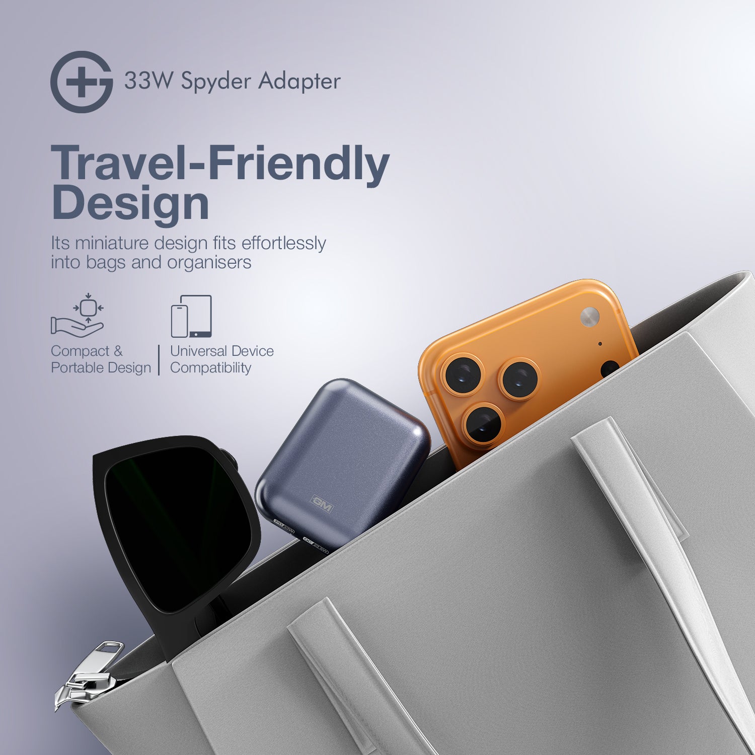 G+ Spyder Adaptor - 33W Fast Charging (Midnight Blue)