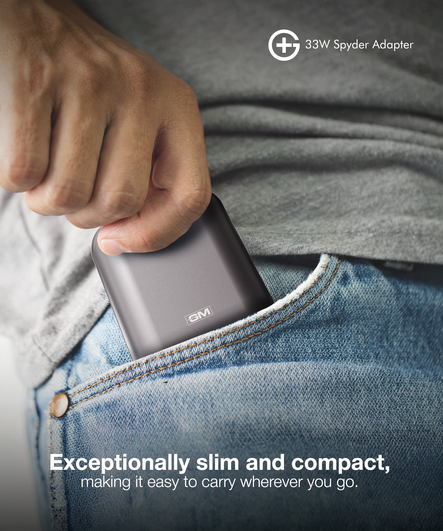 G+ Festival Combo: 33W Spyder Adapter (Electric Grey) + Air Magnetic 100W C-C Cable + Arc 3-in-1 Qi2 Wireless Charger