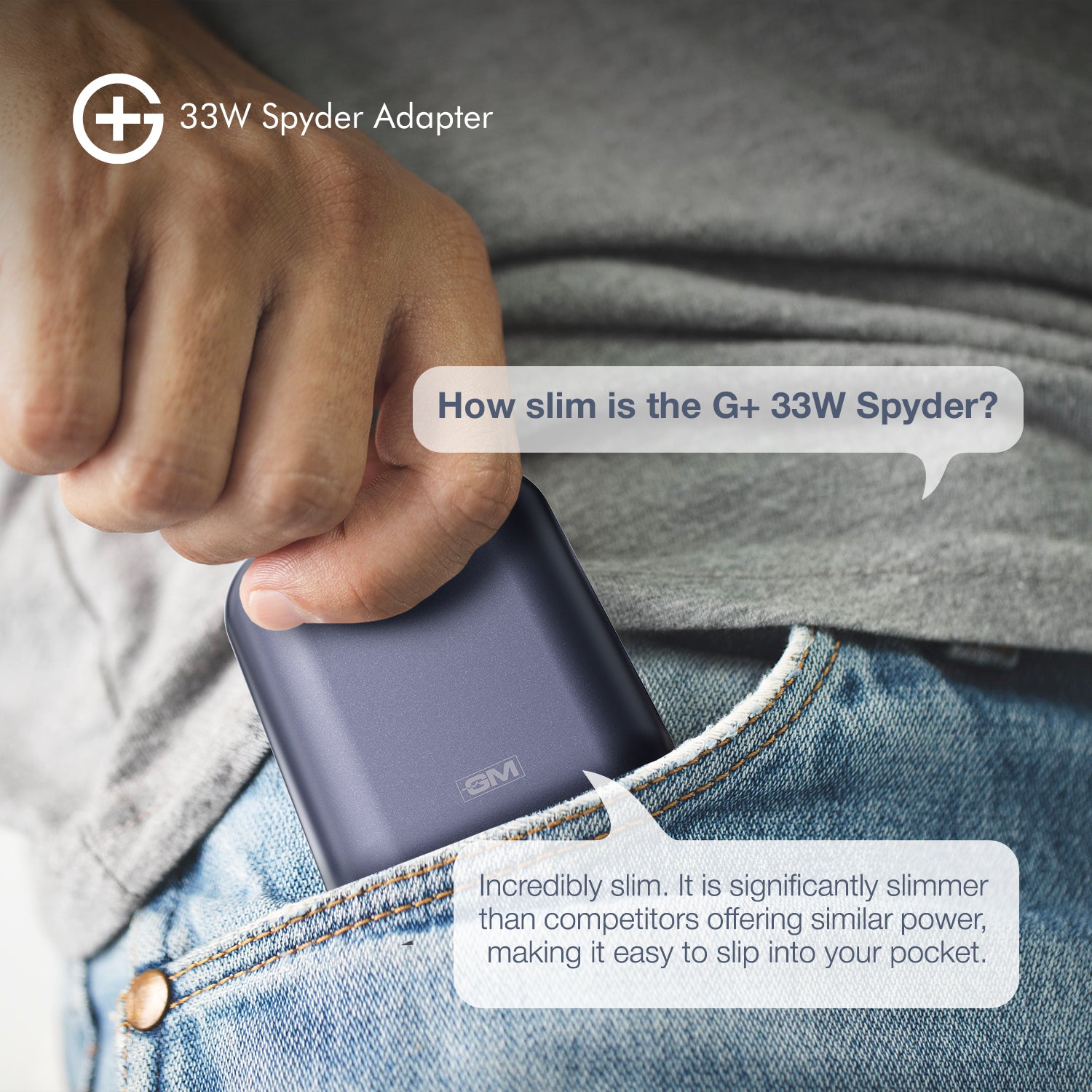 G+ Spyder Adaptor - 33W Fast Charging (Midnight Blue)