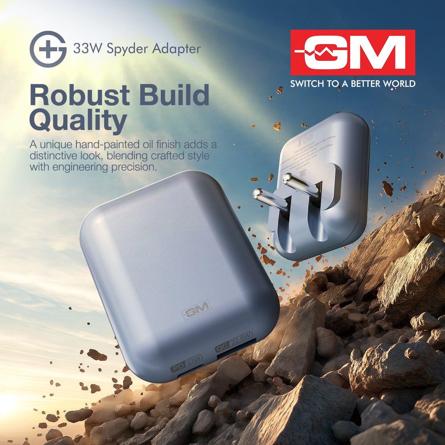 G+ 33W Spyder Adapter- Light Blue