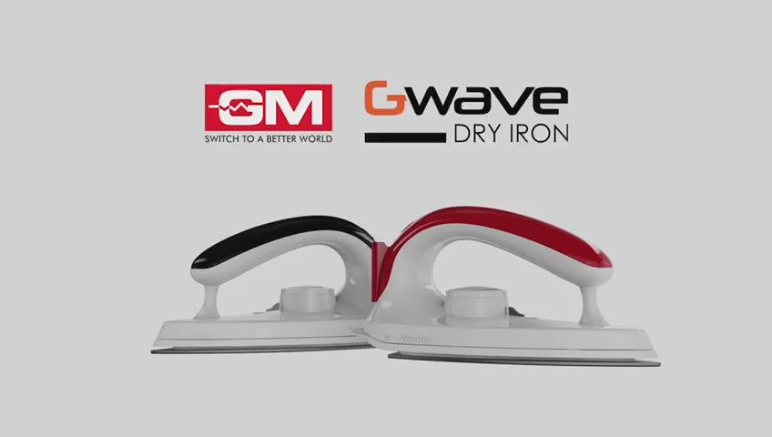 G-WAVE 1000 WATT DRY IRON (BLACK)