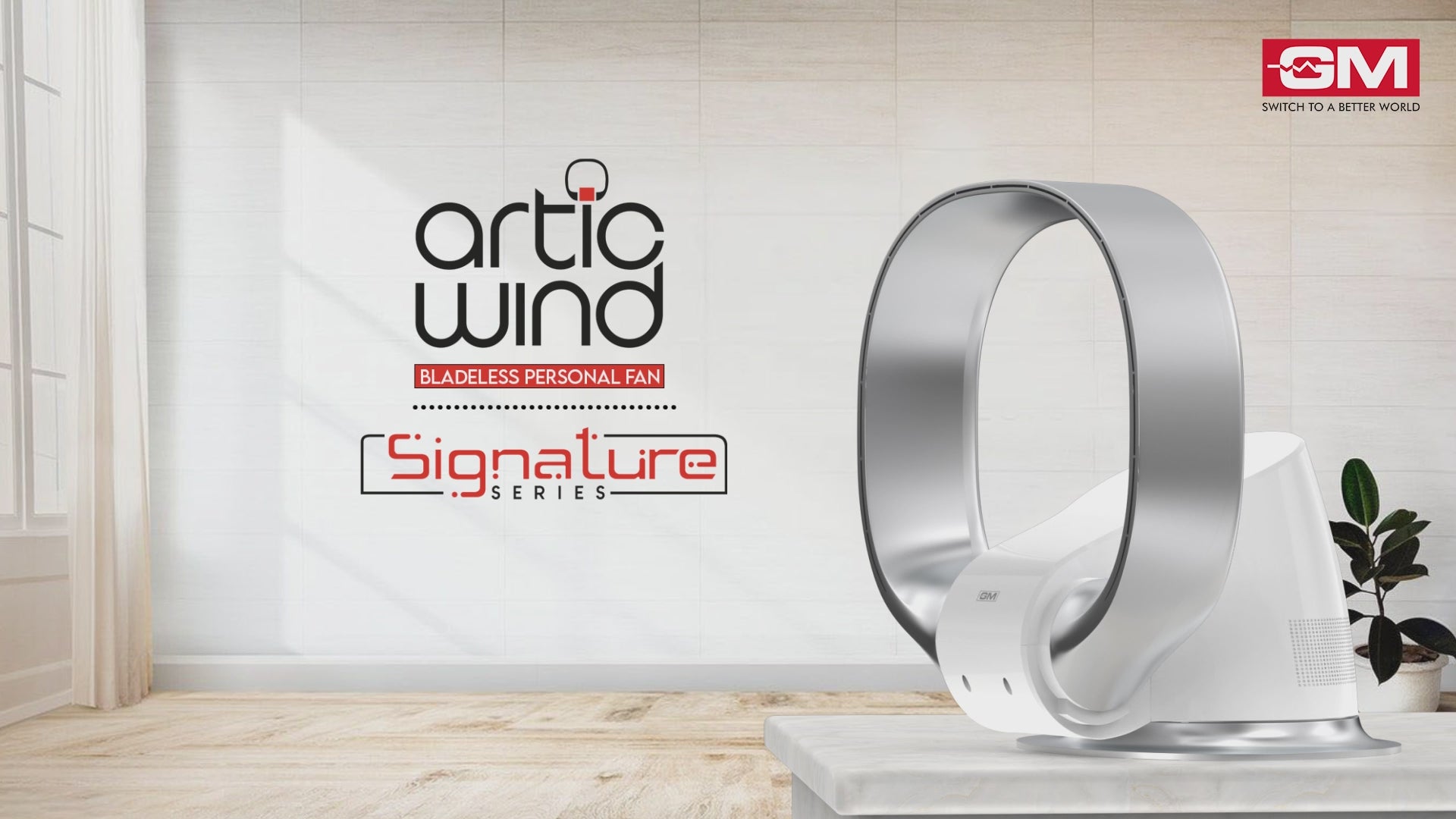 Artic Wind Bladeless Personal Fan (Grey)