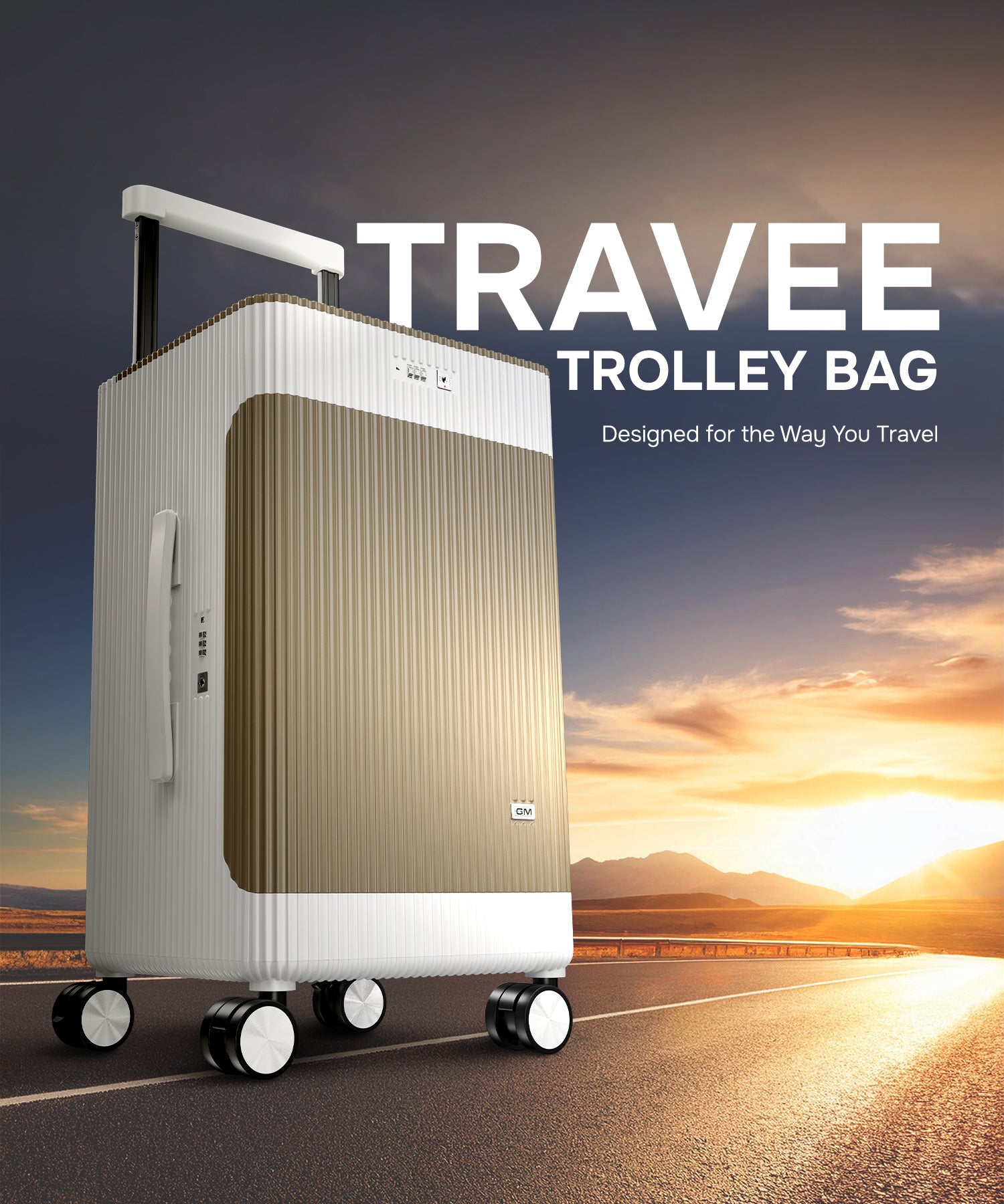 Travee Smart Cabin Trolley Bag – 40L