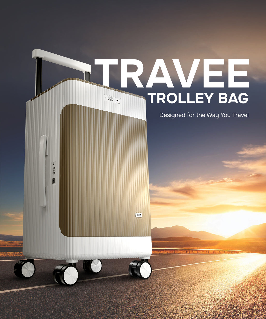Travee Smart Cabin Trolley Bag – 40L