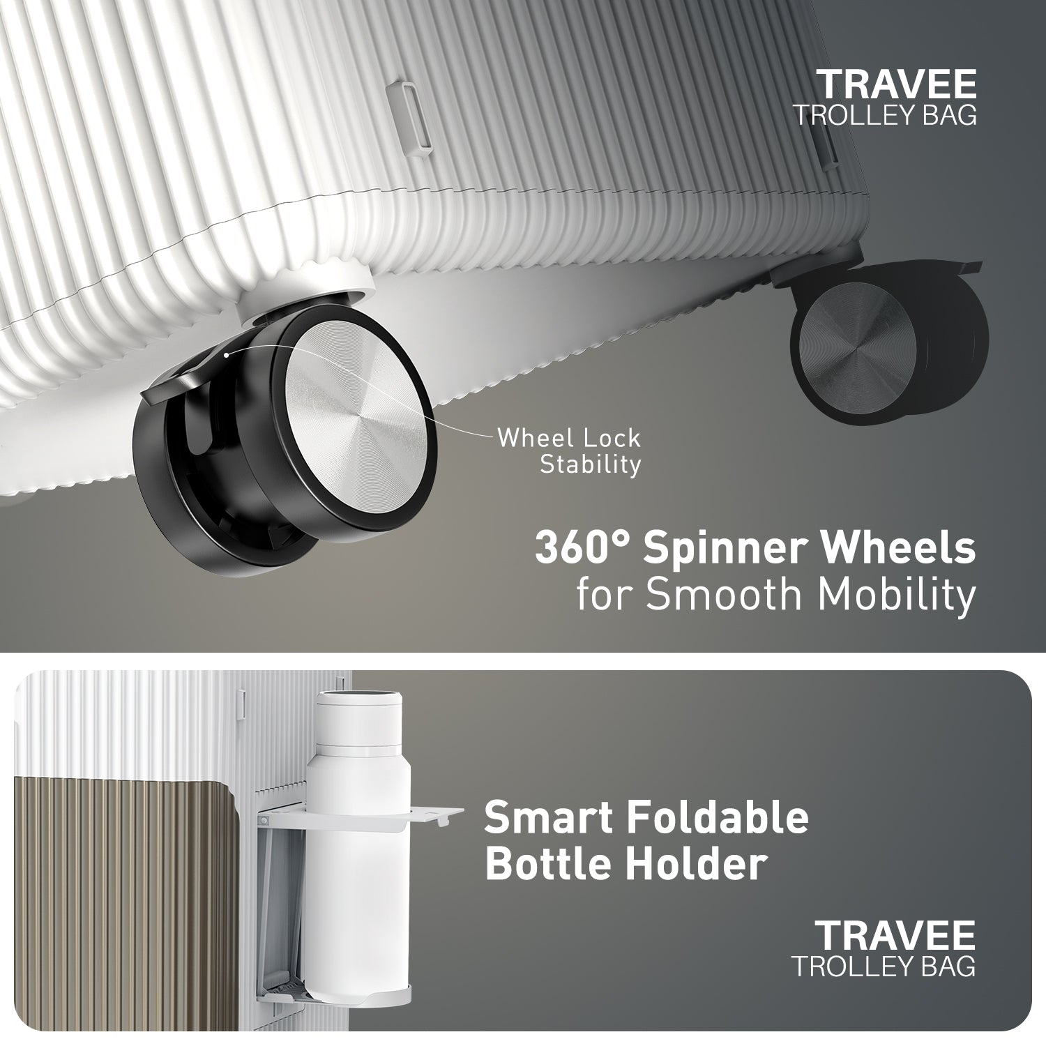 Travee Trolley Bag - Quick-Access Top Lid Storage