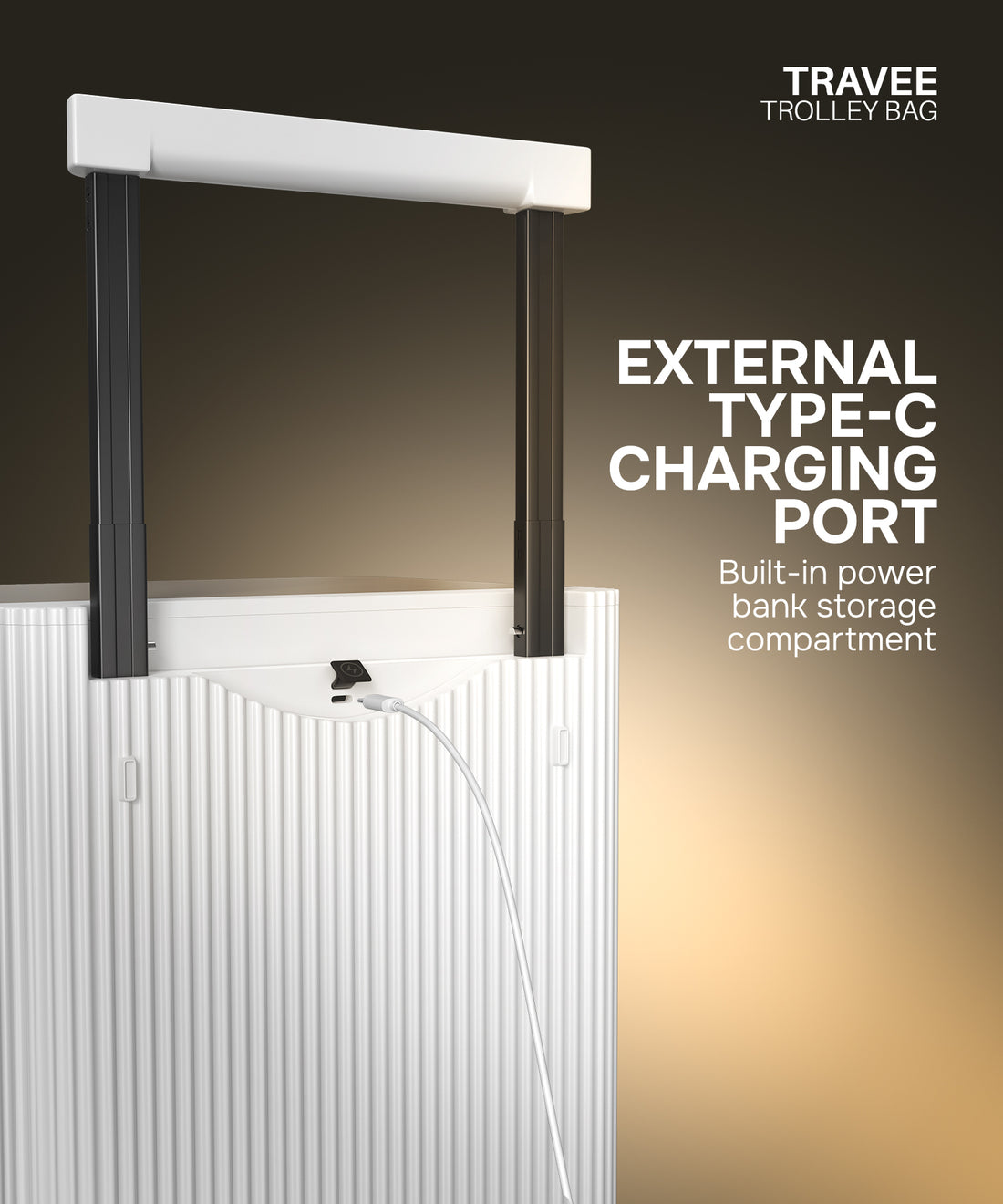 Travee Smart Cabin Trolley Bag – 40L