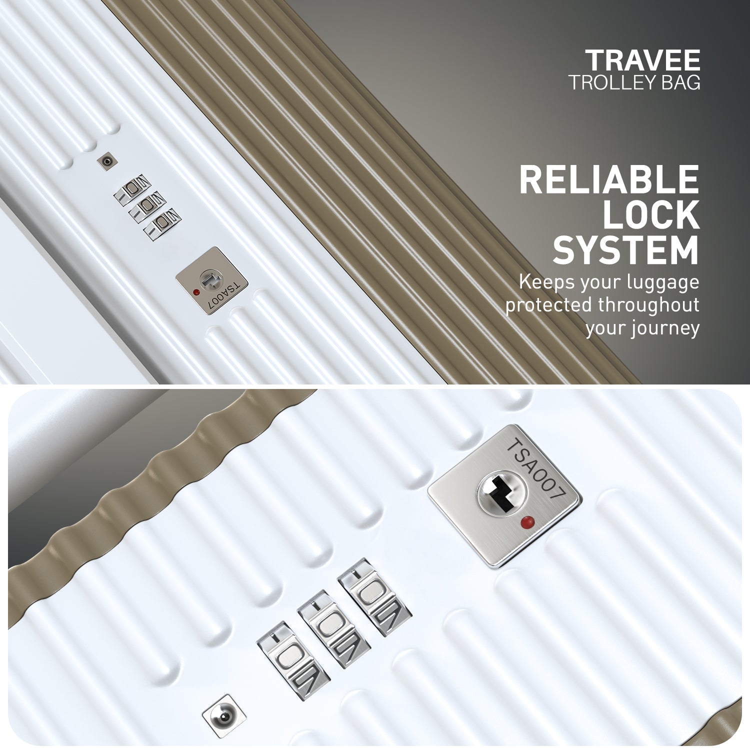 Travee Trolley Bag - Quick-Access Top Lid Storage