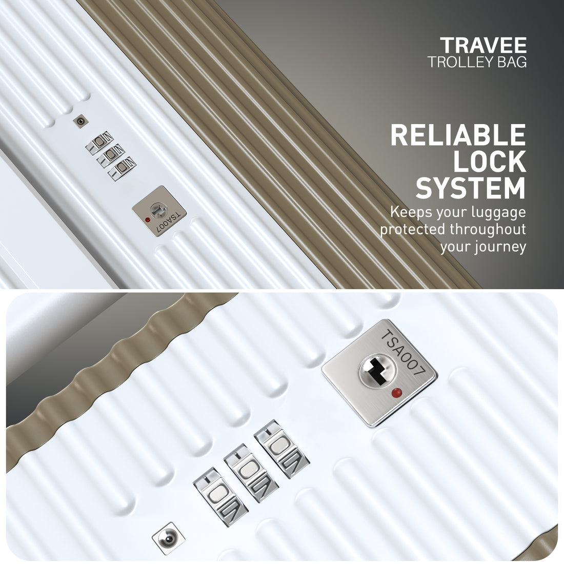 Travee Trolley Bag - Quick-Access Top Lid Storage